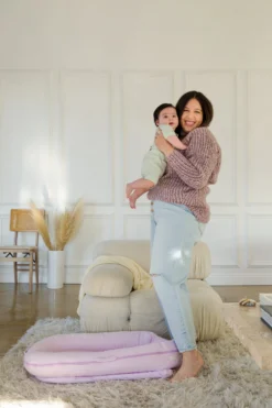 Spare Cover (Deluxe+) - Lovely Lilac Chambray -DockATot 203014 6 scaled