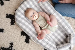 Spare Cover (Deluxe+) - Stone Gingham 12 Spare Cover (Deluxe+) - Stone Gingham -DockATot 203117 6 scaled