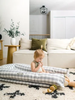 Spare Cover (Grand) - Stone Gingham -DockATot 204117 5 scaled