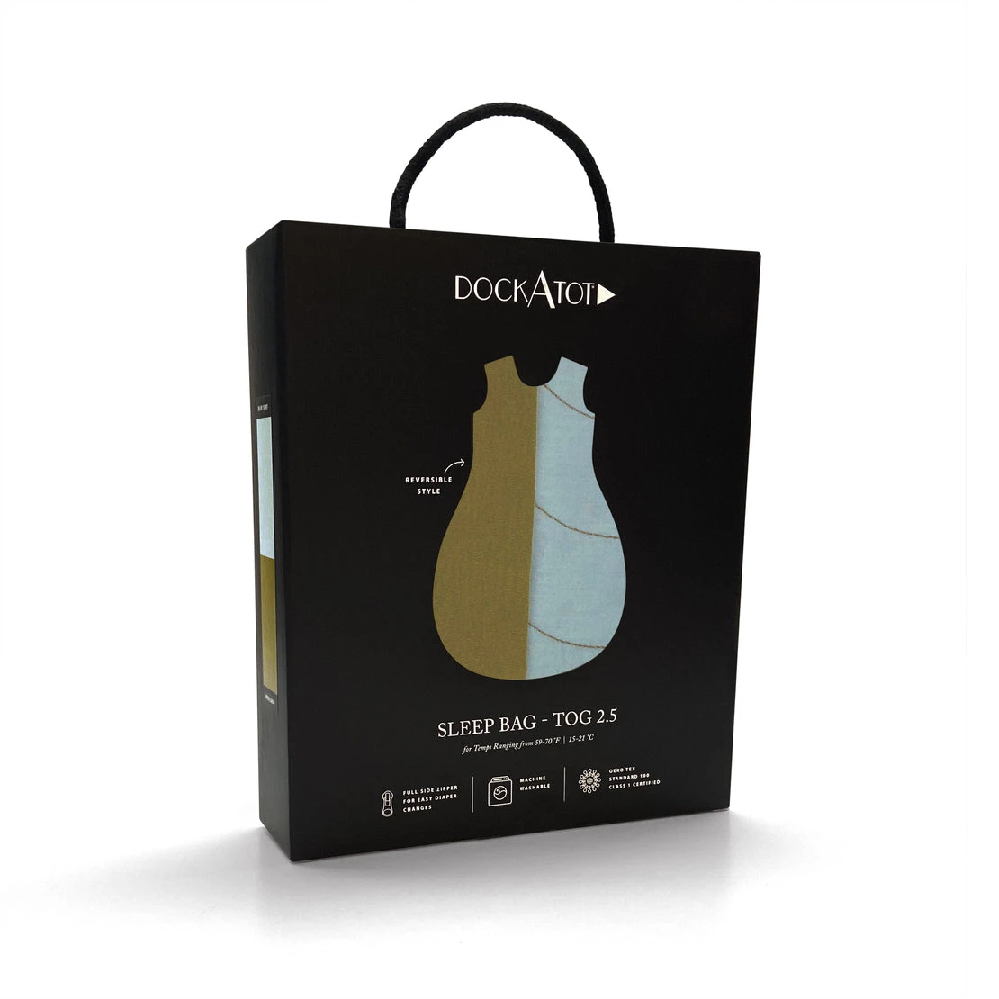 DockATot Sleep Bag - Blue Surf/Avocado 4 DockATot Sleep Bag - Blue Surf/Avocado - Image 4