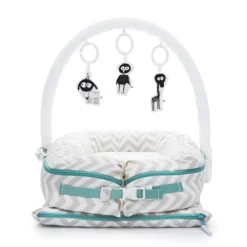 Deluxe+ Dock - Silver Lining (chevron) -DockATot DAT TA Silver lining 01 scaled