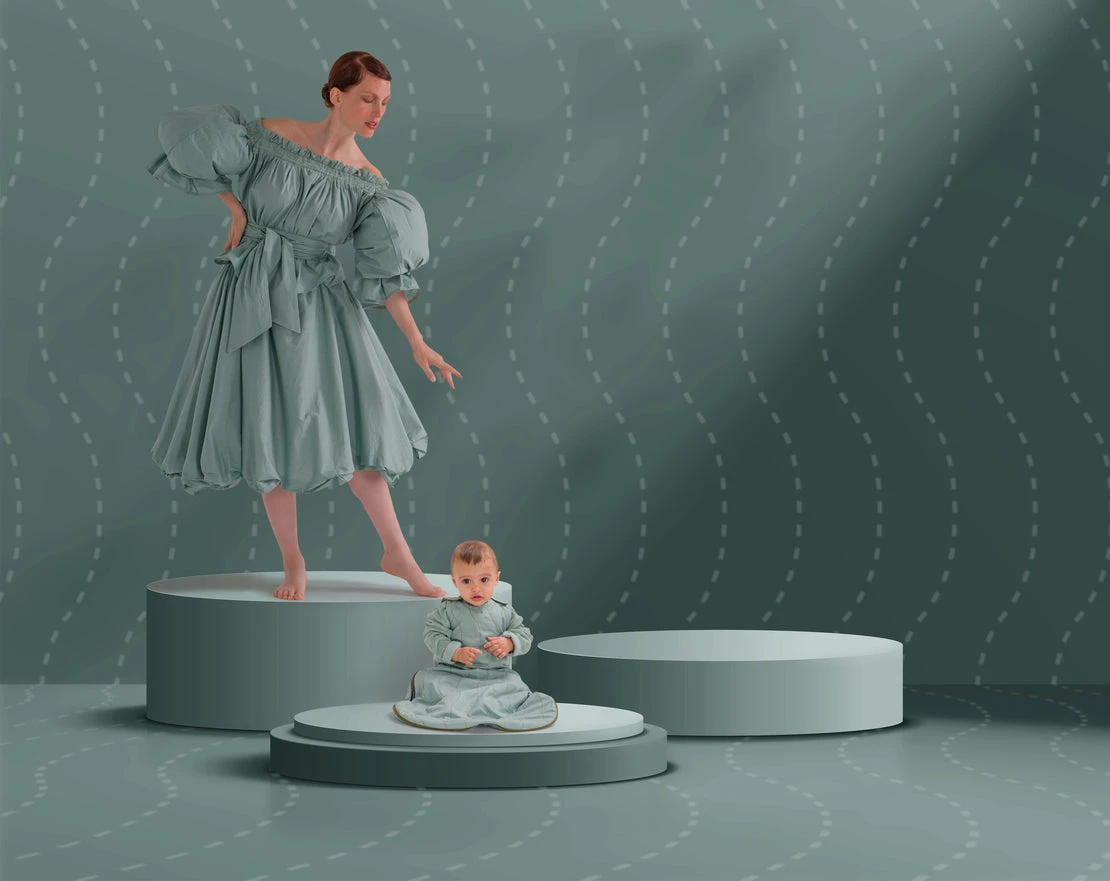 DockATot Sleep Bag - Blue Surf/Avocado 8 DockATot Sleep Bag - Blue Surf/Avocado - Image 8