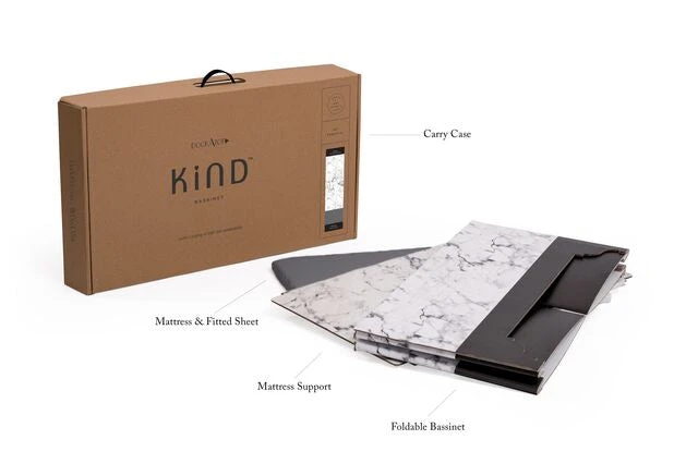 Kind Essential Bassinet - Carrara Marble 3 Kind Essential Bassinet - Carrara Marble - Image 3