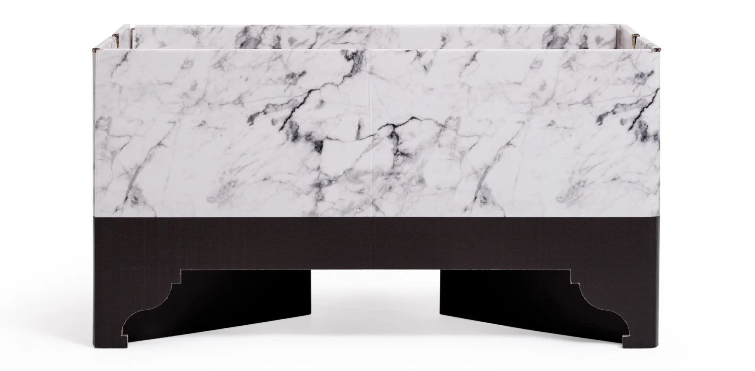 Kind Essential Bassinet - Carrara Marble 2 Kind Essential Bassinet - Carrara Marble - Image 2